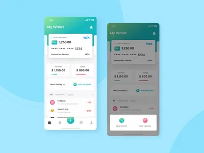 Homescreen Design | Kaya : Wallet Apps app concept dashboard design feature homescreen interface main menu menu money save money saving send money simple ui ui kit ux wallet app