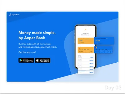 Landing page of app marketing #DailyUI android app design daily daily 100 challenge dailyui dashboard iphone x iso landing page design marketing