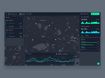 GeoSpatial Consoles design figma ui ux webdesign