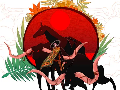 black diamond rush digital art illustration photoshop western