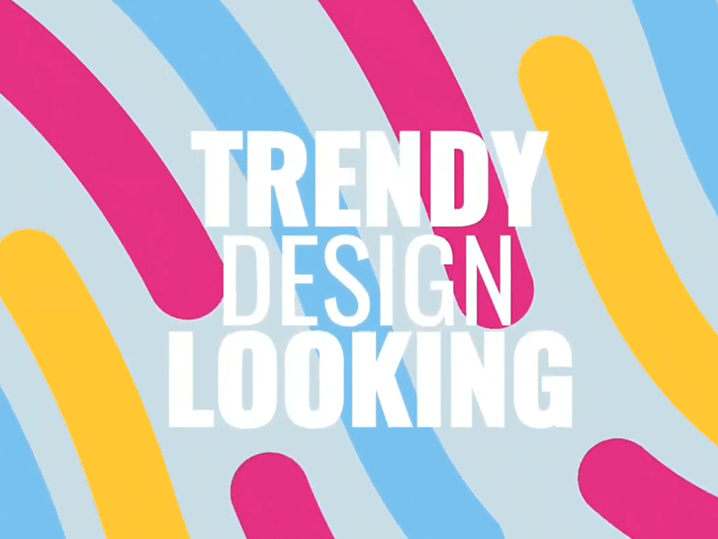 Colorful Trendy Typography Animation animated text animated title animation colorful design illustration logo minimal mograph motion graphics simple text title title animation title sequence titles trendy type type art ui