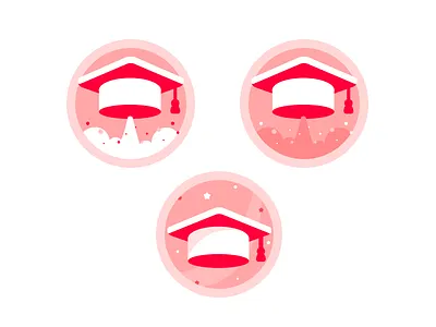 Hats! character design colors design fresh graduation hat hats illustration