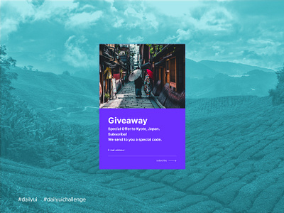 Daily UI #097 - Giveaway 097 aveiro daily ui 097 dailyui dailyui 097 dailyui097 dailyuichallenge elvas freelancer giveaway giveaways graphic designer layout minimalism mobile ui popup travel ui design ui designer ui ux