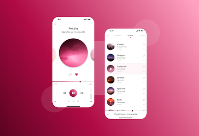 Daily UI :: 009 Music player app branding design mobile mobile design mobile ui ui ui design ui design challenge