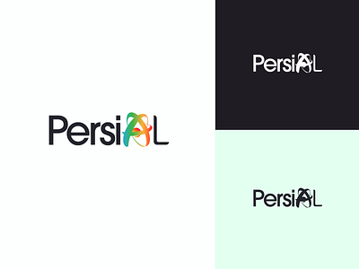 PersiAl Fertilizer Logo branding design flat identity logo minimal monogram typography