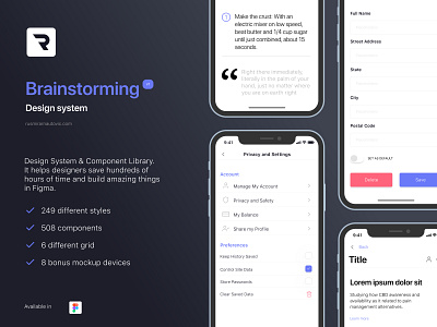 Brainstorming Design system - Free download app design designs figma figmadesign flat system system design ui ux