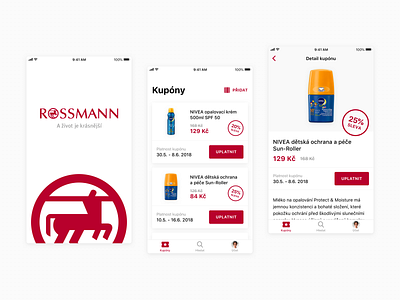 Drugstore Loyalty Program App button clean design ios iphone layout logo mobile design ui ux