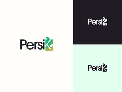 PersiK Fertilizer Logo branding design flat identity logo minimal monogram typography