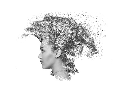 Double Exposure Effect In Photoshop double exposure girl tree photo editing photo manipulation photoshop