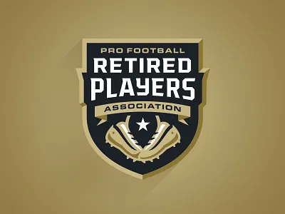 PFRPA badge branding cleats design football hall of fame logo nfl retired sports sports branding typography