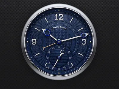 watch 11 black clock design details icon metal time ui watch