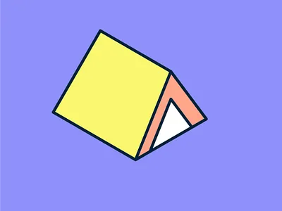 Isometric Campground Icon building design flat graphic graphic design illustration isometric isometric design ui vector