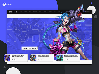 League Of Legends - 404 page for Weekly Warm-Up 404 404 page design dribbbleweeklywarmup error page esports figma game games league of legends leagueoflegends riotgames ui ux web web design webdesign website website design weekly warm up