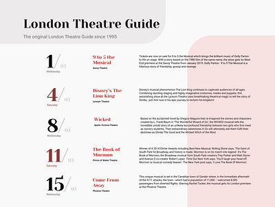 poster design london poster theatre time table ui