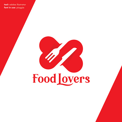 Food Lovers art brand design designer food food and drink logo logobrand logoconcept logoinspiration logotype love lovers monogram