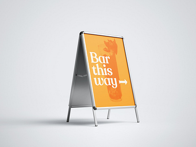 Summer is coming… a frame bar branding design drink graphic graphic design sign summer typography wayfinding