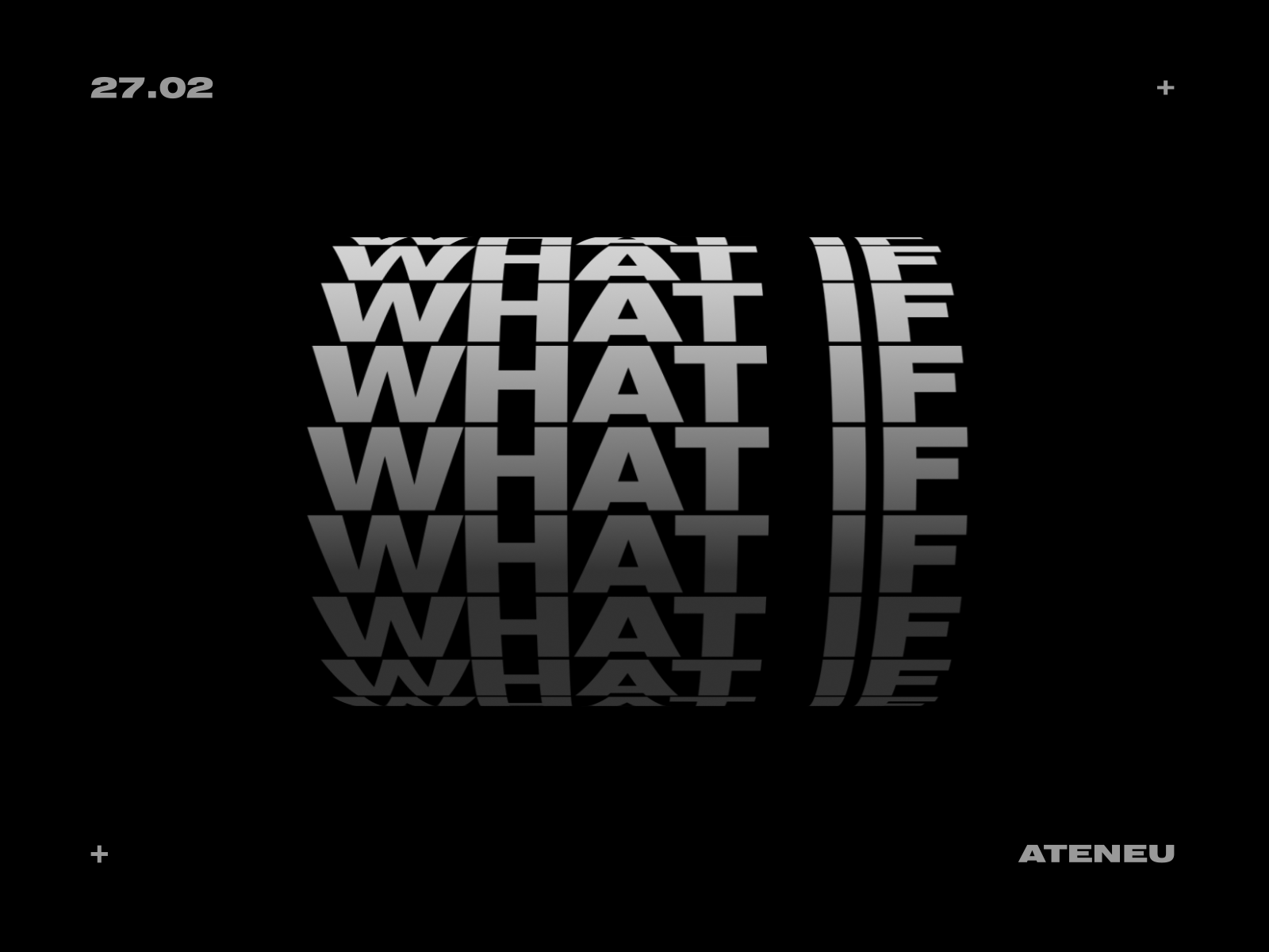 What if kinetic kinetictype poster typogaphy venue workshop