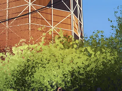 WI-MA brush car city illustration scape town