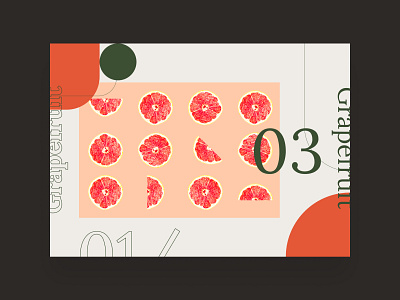 Grapefruit branding design food fruit fruity geometric geometry graphic design pattern photography texture tropical ui ui ux ui design vector vegetable web web design