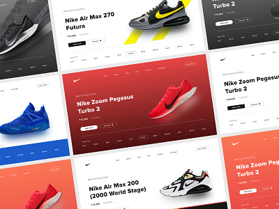 Nike Product page design nike photoshop sneaker typography ui uidesign web design xd