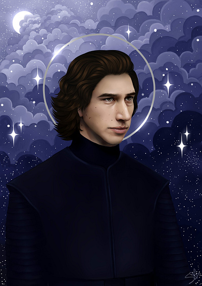 Kylo Ren adobe ben solo design digital art digital illustration digital painting fanart illustration illustrator kylo kylo ren paint tool sai photoshop portrait portraiture rey star wars starwars