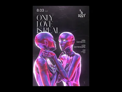 Only love is real (v1) cinema 4d cinema4d colors polygraphy poster poster a day poster art poster design posters redshift render typography