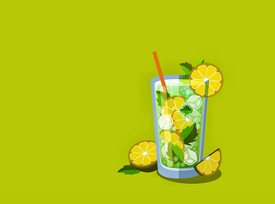 lemonade design drink flat food and drink graphic design illustration lemon lemonade vector