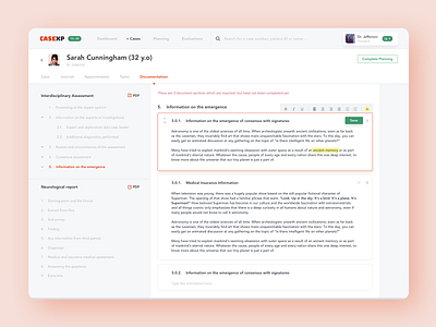 Patient's Document Edit account admin application daily ui dailyui document edit documentation documents generate file medical app patient patient card profile profile card profile design profile page user docs user files ux