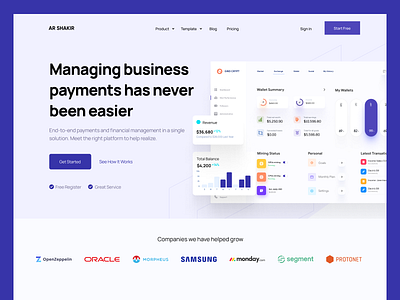 SaaS Landing page freebie for adobe xd and figma about us contact us featues footer header hero homepage how it works landing landing page landingpage our services web web design webdesign website