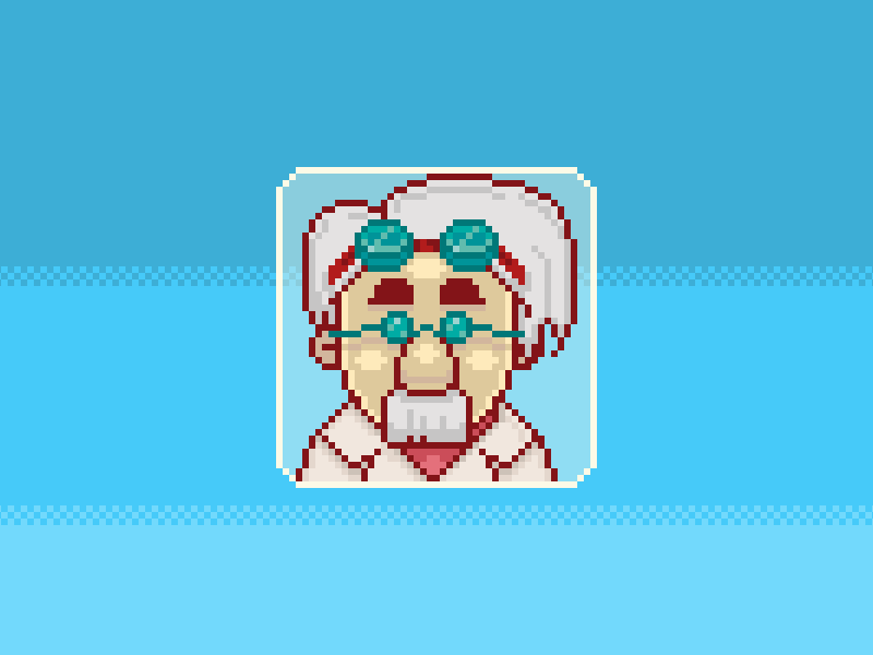 The professor - Pixel art animated animation character design gamedev gif illustration motion pixel pixelart