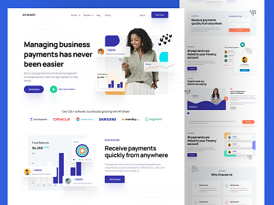 SaaS Website Landing page - Freebie for Adobe xd and Figma about us blog call to action contact us cta features footer freebie header hero homepage landing landing page landingpage testimonials web web design website widget
