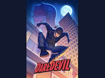 Daredevil Fan Art art artwork comic art comic book art daredevil digital art drawing illustration marvel photoshop wacom cintiq