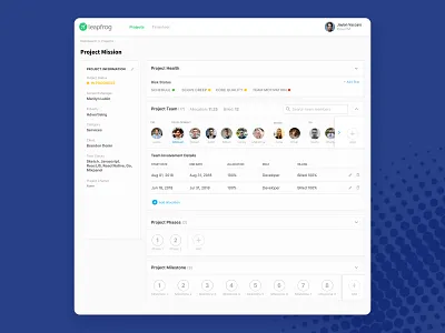 Vyaguta App - Projects app design ui ux ux design webapp