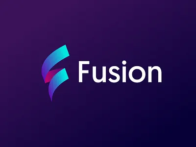 Fusion agency brand branding design fusion logo website