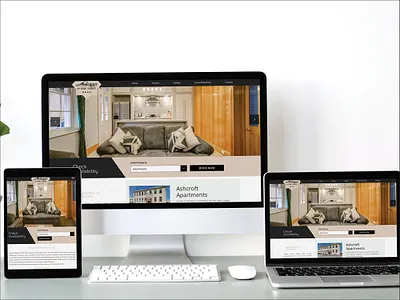 Ashcroft Apartments Webdesign accomodation apartments banner design design hotel hotel webdesign photoshop rooms ui uidesign ux webdesignagency webdesigner website website design