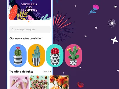 FIORELLO - Trending cms ecommerce flowers hero ios organic product product design product listing ui ux