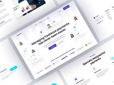 SaaS Website Landing page - Freebie for adobe xd and figma about us call to action contact us cta features freebie header homepage how it works landing landing page landingpage our process web web design webdesign website