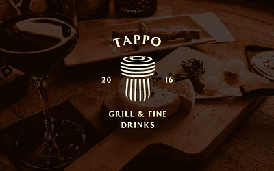 Tappo-grill & fine drinks brand design brandidentity branding design graphic graphic design graphic design graphicdesign identity logodesign