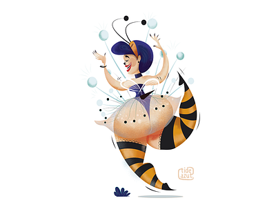 Character affinity design affinity designer bee design girl illustration vector woman