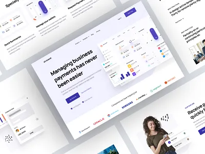 SaaS Website Landing page design - freebie for figma and xd about us blog call to action contact us cta features footer freebie header home hompage landing landing page our services pricing testimonials web web design webdesign website