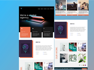 Digital Agency clean redesign ui uidesign website