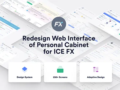 Redesign Web Interface of Personal Cabinet adaptive designsystem finance forex forex trading investment webdesign