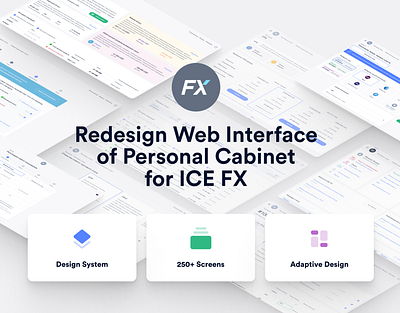 Redesign Web Interface of Personal Cabinet adaptive designsystem finance forex forex trading investment webdesign