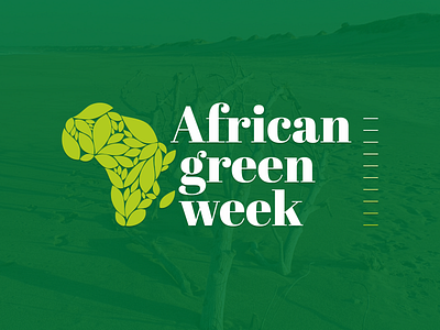 African Green Week - Logo & UI/UX african awareness bold clean debate environment environmental issues green green week identity inventory learning logo minimal occasion reflection solid ui design website development wordpress