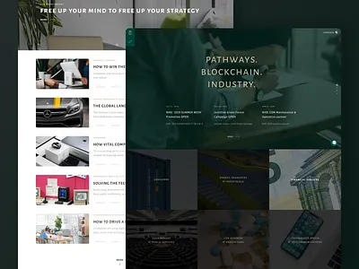 Blockchain Industry Enterprise Website green laptop mossgreen ui uidesign uiux web web design webdesign website