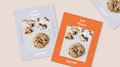Let Them Eat Cookies brand brand identity branding branding design clean collateral cookie cookies design simple