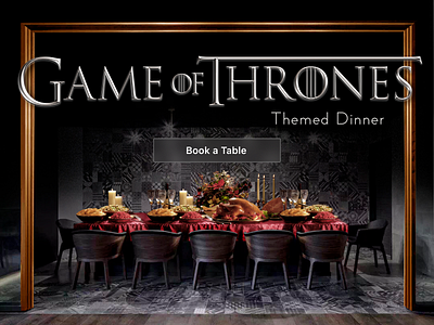 GoT Themed Dinner Party branding design dinner restaurant