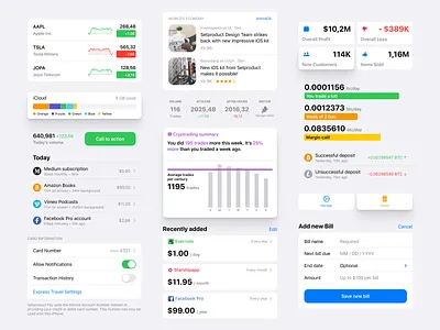 Figma iOS 13 UI kit with native components app apple chart design design system figma finance financial ios iphone mobile mobile ui mockup native templates ui ui kit