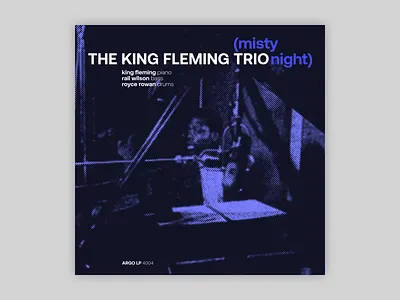 King Fleming Trio - Misty Night creative direction design graphic design