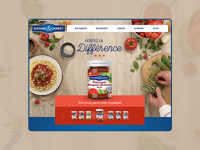 Home page de site conception graphique design food responsive responsive design responsive website ui univers de marque ux web webdesign webdesigner website